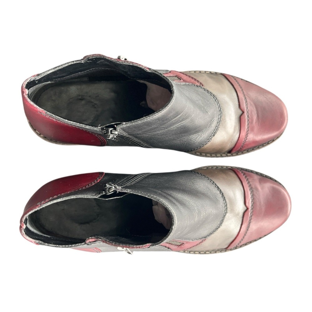 Remonte Genuine Leather Patchwork Multicolor Ankl… - image 7